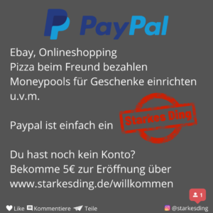 Read more about the article Paypal – ein Starkes Ding